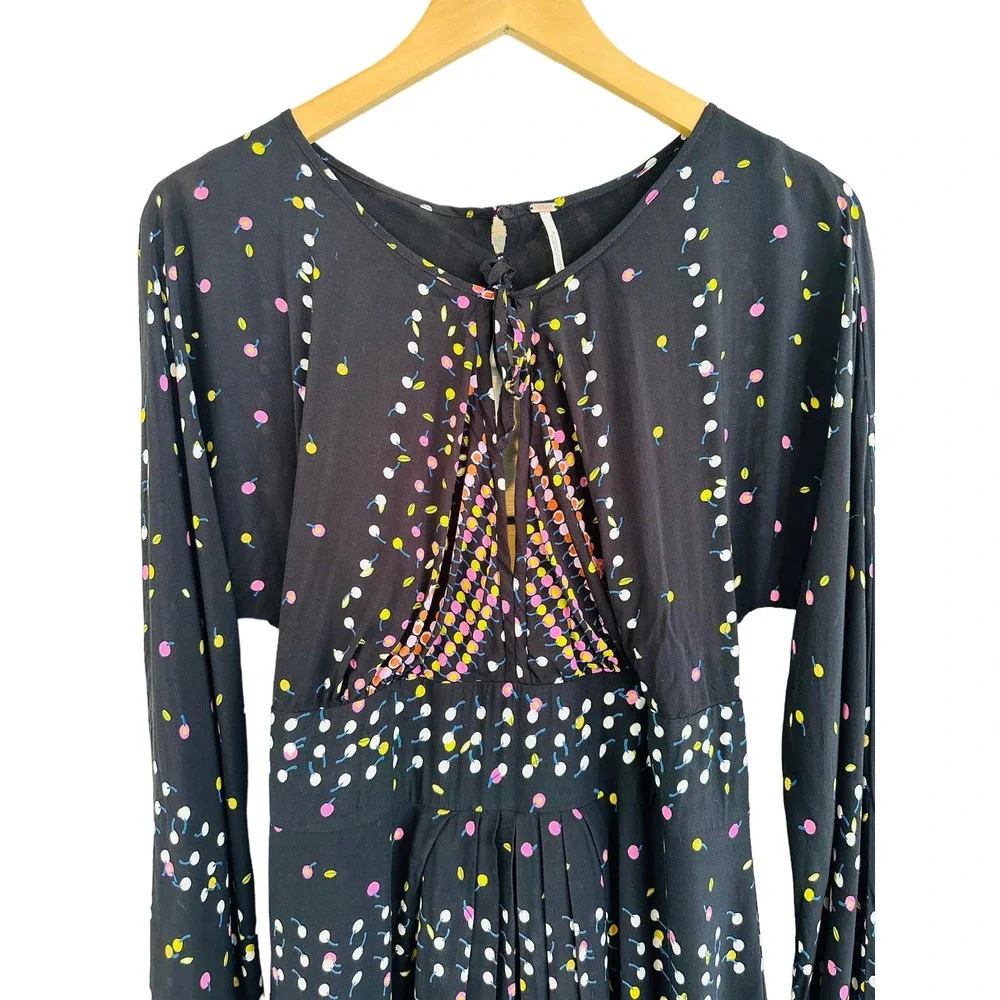 Free People Black Multi-Color Mini Dress - Picture 5 of 15